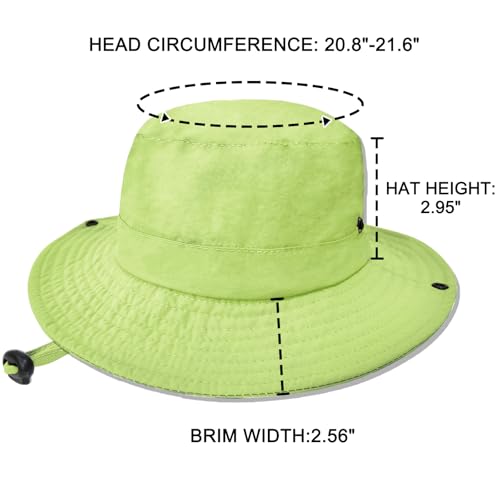 Image of Outdoor Kids Sun Hat UPF 50+ Quick Dry Foldable Bucket Hat Lightweight Adjustable Fishing Safari Hat for Girls and Boys