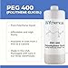 DIYChemicals Polyethylene Glycol PEG 400 for Industrial Manufacturing, Fog Machines, Antifreeze, Solvent, Humectant – Non-Toxic, Odorless, Bulk - 1 Pint
