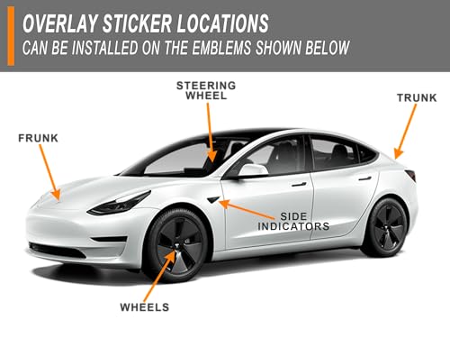 Adhesivo de logotipo para Tesla Model 3 en rojo brillante, ideal para entusiastas del motor 6