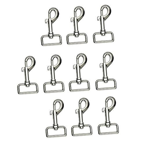 CIYODO Pet Leash Flag Pole Key Chain Clip 10pcs Metal Bolt Snap Hooks Jewelry Luggage Pet Leash Clasp Bright Design