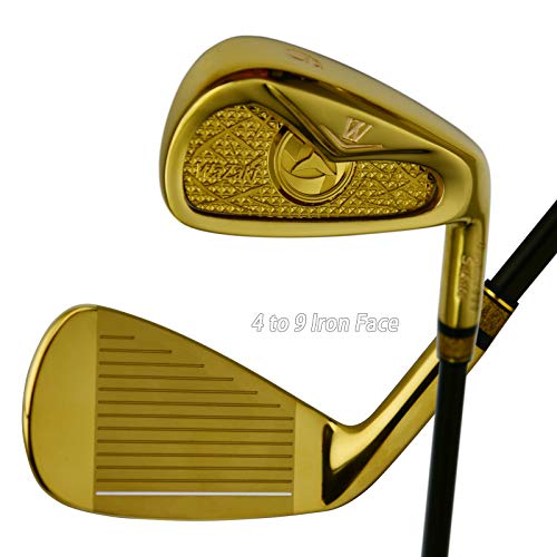 Japan Wazaki Cyclone Iiis Single Iron Or Set Usga R A Rules Golf Club,14K Gold Finish,Cyclone Iii Model,Regular Flex,65G Graphite Shaft,Rh,33.5 Degree,No 8 #TOP1