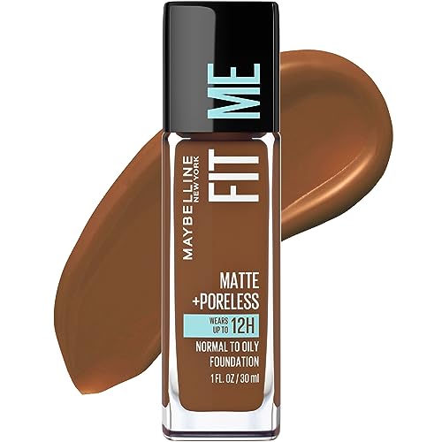 Maybelline New York Fit Me Matte Plus Poreless Foundation, Deep B...