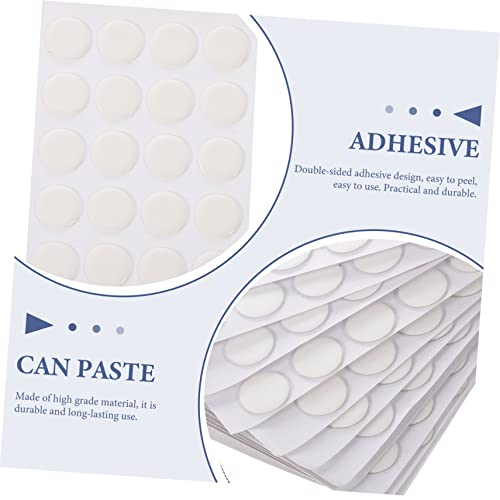 Operitacx 300Pcs Fita Dupla Face Nano Fita Circular Adesivos Painéis Acústicos Adesivo Transparente