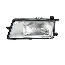 Left Headlight compatible with Opel Vectra A 1988 1989 1990 1991 1992 VP1038L Front Car Light Lamp Headlamp Driver Side Headlights Assembly Projector Chrome LHD