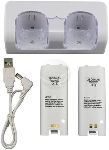 1 New Dual Charger Stand Dock for 2 Nintendo Wii Remote