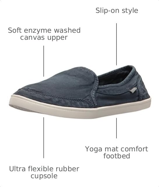 Image of Sanuk Womens Pair O Dice Loafers | Womens Shoes | Slip On Shoes for Women | Women's Slip-on Loafers | Comfort Footbed