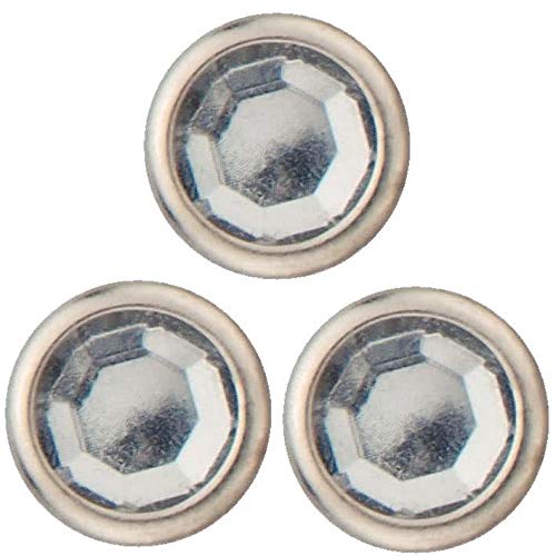 Prym 403630 Creative Decor Round Pinning 7 mm Silver col, Strass, 7mm , Silber, 24 Stck