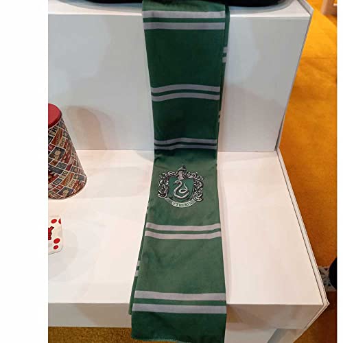 Cachecol Oficial Harry Potter Sonserina Presente Geek cor:Verde