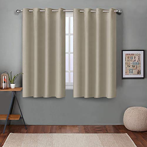 Queenzliving Blackout Curtains, Window 5 feet- Pack of 2, Beige (B083F2KKXN) Amazon Price History, Amazon Price Tracker