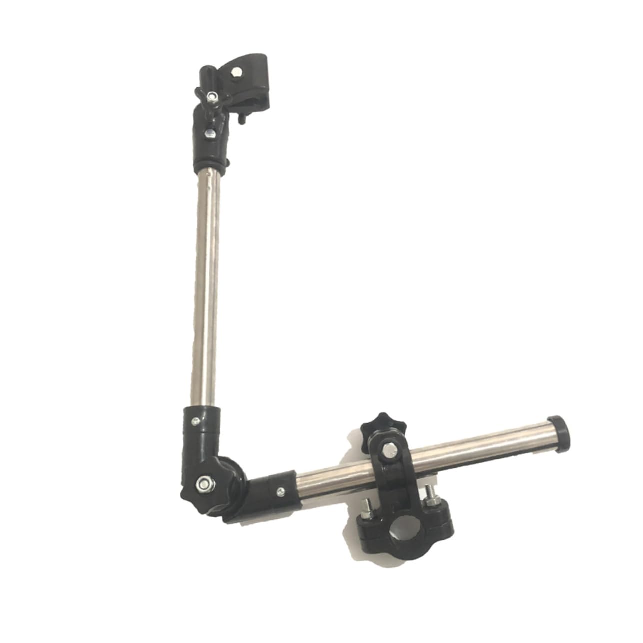 GOOHOCHY Adjustable 2-section Tube Umbrella Holder for Stroller Wheelchair Stainless Steel Abs Construction