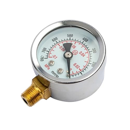 Manomètre à vide 1/8 pouce pour pompe à air et filtre séparateur d'eau et d'huile pneumatique