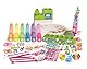 Clementoni Idea Textmarker Werkstatt mit über 50 Accessoires - Kreativspielzeug, Stift Bastelset, Personalisierter Stift, Geschenk-Set für Kinder ab 6 Jahren 18860