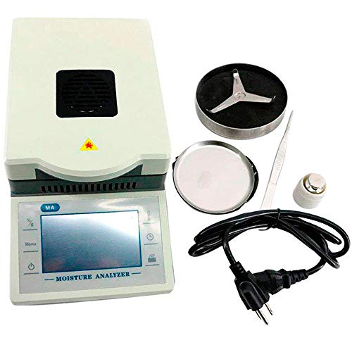 Tongbao MA-50-10 New Touch Screen Halogen Aluminum Dish Moisture Analyzer 50g 0.01g 0.1%