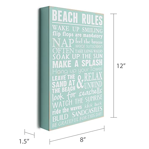 Barnyard-Designs-Wooden-Summer-Beach-House-Box-Sign-Motivational-Desk-Decorations-for-Women-Office-Bathroom-Shelf-Decor-Inspirational-Desk-Decor-8×12-Beach-Rules Barnyard Designs Wooden Summer Beach House Box Sign Motivational Desk Decorations for Women Office Bathroom Shelf Decor Inspirational Desk Decor 8×12 Beach Rules