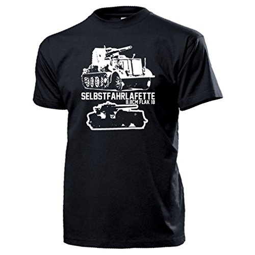 Flak 18 Canon antiaérien t-shirt véhicule militaire allemand de collection en coton XXL