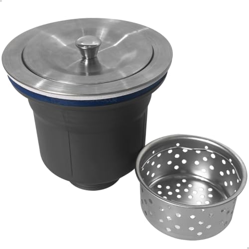 Dona D Cor, Válvula Pia Cozinha 4 1/2 Inox Escoamento Cesto Higiênico Cuba