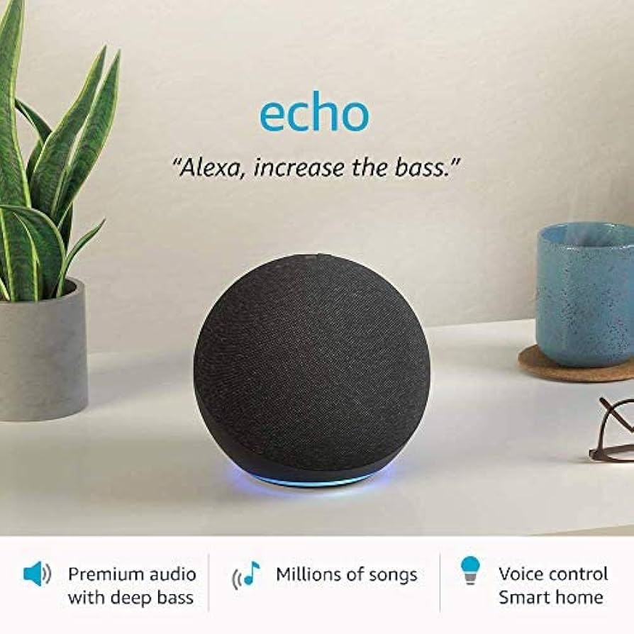 Echo第4世代 2個セット Alexa アレクサ L4S3RE チャコール Echo (エコー) 第4世代 - スマートスピーカーwith Alexa