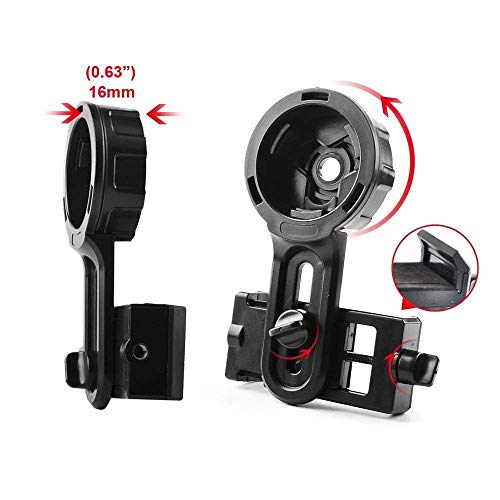 SOLOMARK Cell Phone Photography Adapter Mount -Compatible Telescope Binoculars Monocular, Fit Almost Brands Smartphones - Thumbnail 2