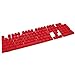 Bossi 104 Backlit Keycaps PBT Doubleshot Keycaps for Cherry MX and Gaming Mechanical Keyboard Replace Keycaps with Key Puller - Red