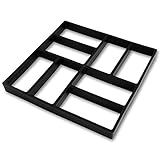 @tec Betonform Pflasterstein Ziegeloptik Ziegelpflaster 40 * 40 * 4cm - Schalungsform Gießform Polypropylen (Kunststoff) - Stempelform, Plasterform Pflaster Stein Gehweg