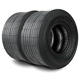 TRIPOWER 13x5x6 Lawn Mower Tires - 13x5.00-6 Tire for Turf Zero Turn Riding Mower and Lawn Garden Tractor, Straight Rib Tread, 2PR Tubeless, 295lbs Capacity, Set of 2