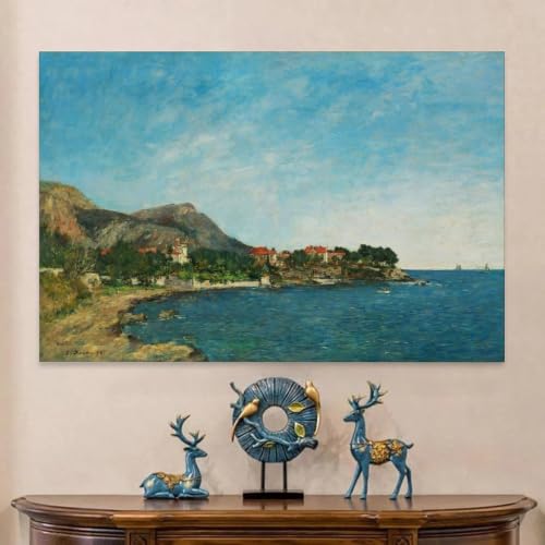 Toile Eugène Boudin Beaulieu La Baie de Fourmis Poster Impression Tableau Mural 40x61 - 6