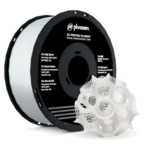 PHROZEN High-Speed PLA 3D Printing Filament 1.75mm 1KG Fast Printing Smooth & Flawless Surfaces Clog-Free ARCO & Bondtech CHT Nozzle Optimized FDM/FFF Compatible White