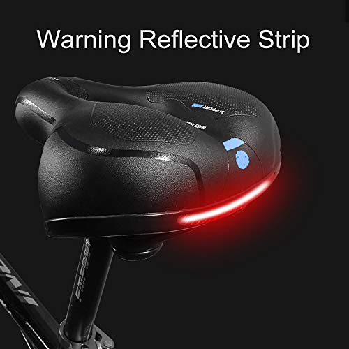SYOSIN Bike Seat,Comfortable Breathable Gel Bicycle Seat Memory Foam Waterproof Bicycle Saddle for MTB Mountain Bike, Folding Bike, Road Bike, City Bike, Exercise Bike (Blue)
