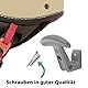 Enhanc3d Designs Motorradhelm Halterung Wand – Helmhalter Wand Motorrad – Motorrad Zubehör – Motorrad garderobe - Ablage mit Haken zum Aufhängen von Motorradhelm und Jacke