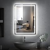 Trintion Miroir Salle de Bain LED 70x50 cm Éclairage 3 Couleurs Réglable...
