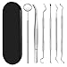Produktbild Zahnreinigung Set, OUZIGRT 6 Stück Zahnpflege Set, 1x Mundspiegel, 1x Pinzette, 4x Verschiedene Arten von Zahnreinigung Werkzeugen-Edelstahl