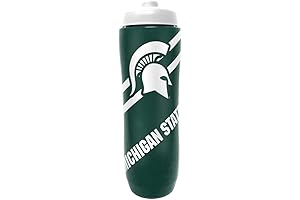 Party Animal NCAA Michigan State Spartans Squeezy Water Bottle: A Spartans Fan Essential!