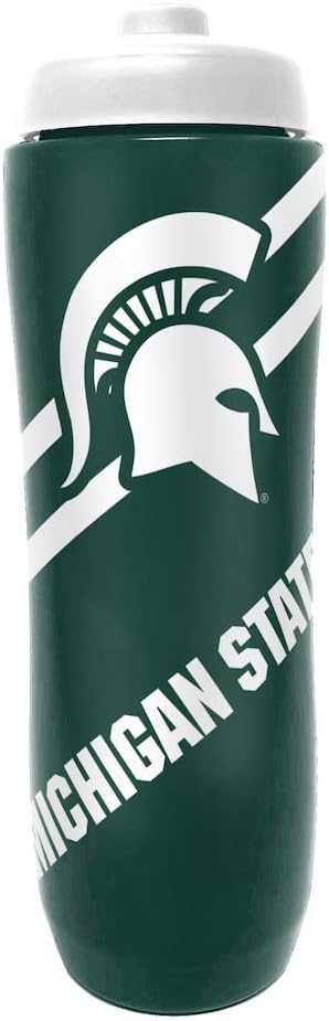 Party Animal NCAA Michigan State Spartans Squeezy Water Bottle
