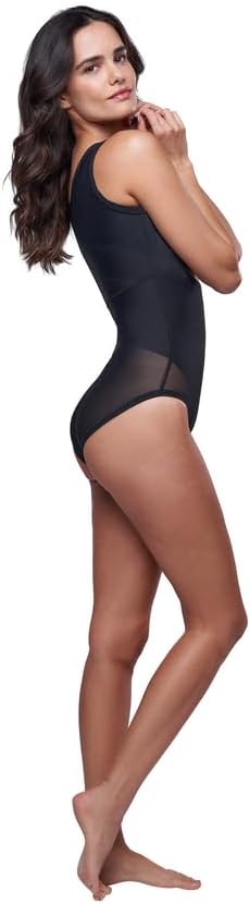 Ilusion 7193 Shapewear Bodysuit Tummy Control for Women, Firm Compression with Back Support, Wear Your Own Bra