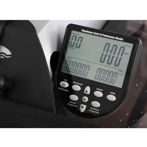 Image of WaterRower M1 Rowing Machine with S4 BLE Monitor | USA Made Water Rower | Original Handcrafted Erg Row Machine for Home Use & Gym