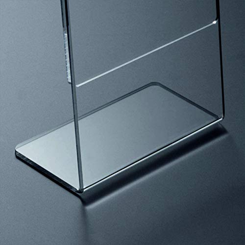 Image of A-5 Acrylic Display Stand and Sign Holder L Shape Menu Display Stands (A-5 Portrait) 8.5 inchx 6 inch Inches 3MM Imported Cast Acrylic Pack of 2
