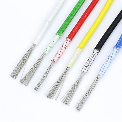 WUDOLI 10 Meters Wear Resistant Fire Resistant Wire White 10mm