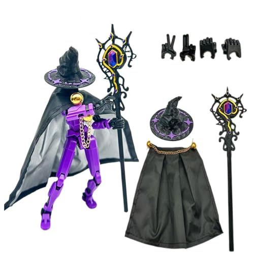 Image of Dummy 13 Action Figure, Purple Robot Toy with Articulated Joints, 3D Printed Desktop Decoration for Collectors, Creative Pose Arrangement and Gift Presentation Scenes