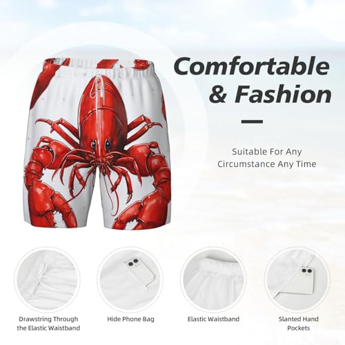 Short de bain homme à séchage rapide cordon réglable