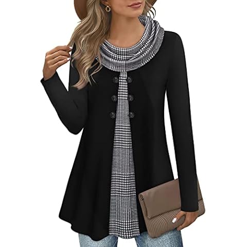 Gaharu Women's Elegant Long Sleeve Tunic Cover