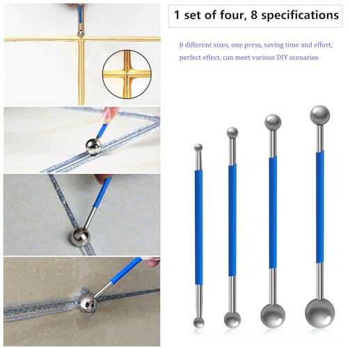 WANYIG Silikonentferner Werkzeug Set Silikon Abzieher Fugenwerkzeug Fugenkratzer Werkzeug Schaber Kit Fugenglätter Set Silikon für Bäder Fußböden Küchenfliesen Fenster Abdichtung (15 Stück)