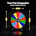 T-SIGN 18 Inch Heavy Duty Spinning Prize Wheel - 14 Slots Color Tabletop Roulette Wheel of Fortune - with Dry Erase Marker and Eraser Win The Fortune Spin Game for Carnival & Trade Show (Multicolor)