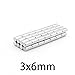 HWDNQGH 3x6mm Tinny Magnet Cylinder Dia 3mmx6mm Precision Neodymium Sensor Magnet 3 * 6mm Magnetics with(20 pcs)