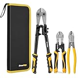 GRENPRO 3-Piece Bolt Cutter Pliers Set, 14