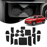 SXCY ヴェゼル RV系 ラバーマット インテリアラバーマット 新型ヴェゼル ドアポケットマット ヴェゼル rv 専用 滑り止めシート ベゼル 傷防止マット ノイズ軽減 ヴェゼル アクセサリー カスタムパーツ 防汚れ ノンスリップマット 15枚 ブラック