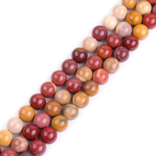 GEM-Inside Mookaite Jasper 12mm 15 Inch Strand for Jewelry Making