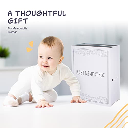 Ironix Keepsake Memory Box For Baby – Baby 1St Year Memory Box – Baby Keepsake Organiser Memory Box Large – With 17 Sticker Set – Keepsake Memory Box For Boys & Girls – Memory Box For Keepsakes Gift #TOP4