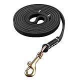 Reopet 4 Feet / 5 Feet Genuine Leather Small & Medium Dog Leash,Real Leather - Black,Brown (6 Feet,