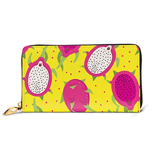 Preisvergleich Produktbild JHGFG Mode Handtasche Reißverschluss Brieftasche Dragon Fruit Telefon Clutch Geldbörse Abendkupplung Blocking Leder Brieftasche Multi Card Organizer