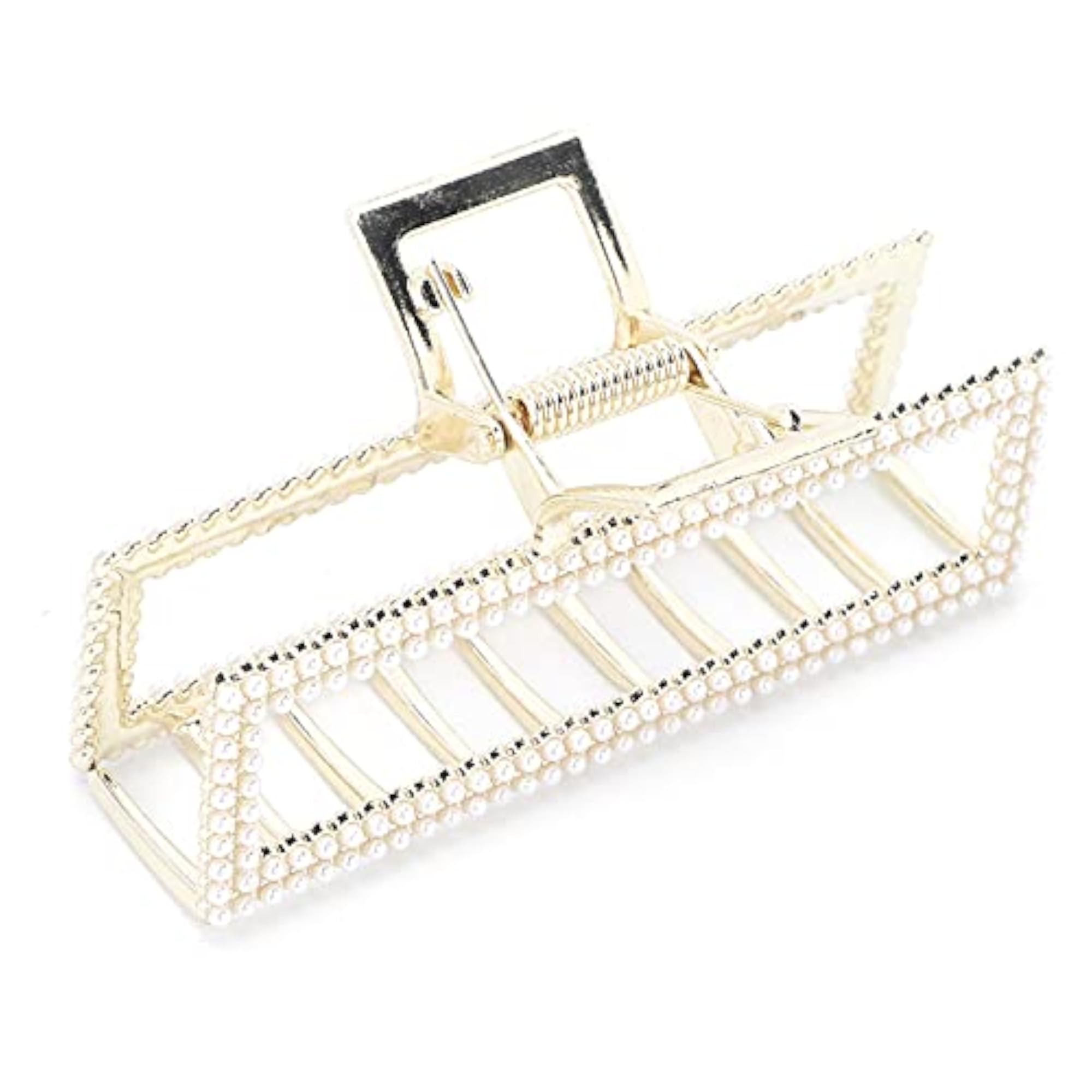 Hollow Geometric Alloy Hair Claw Clips for Women